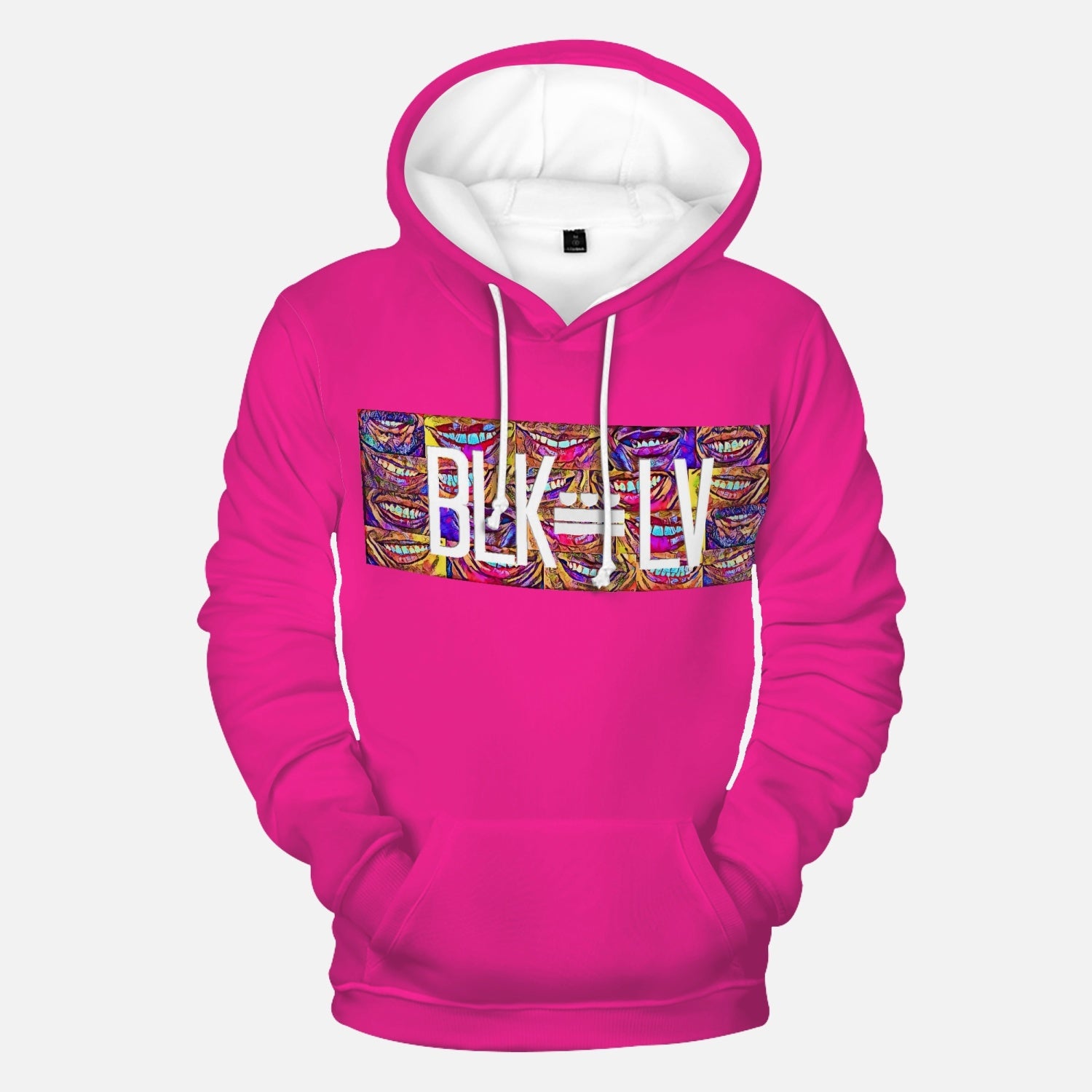 Florescent Men's Round Collar Hoodie