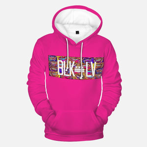 Florescent Men's Round Collar Hoodie