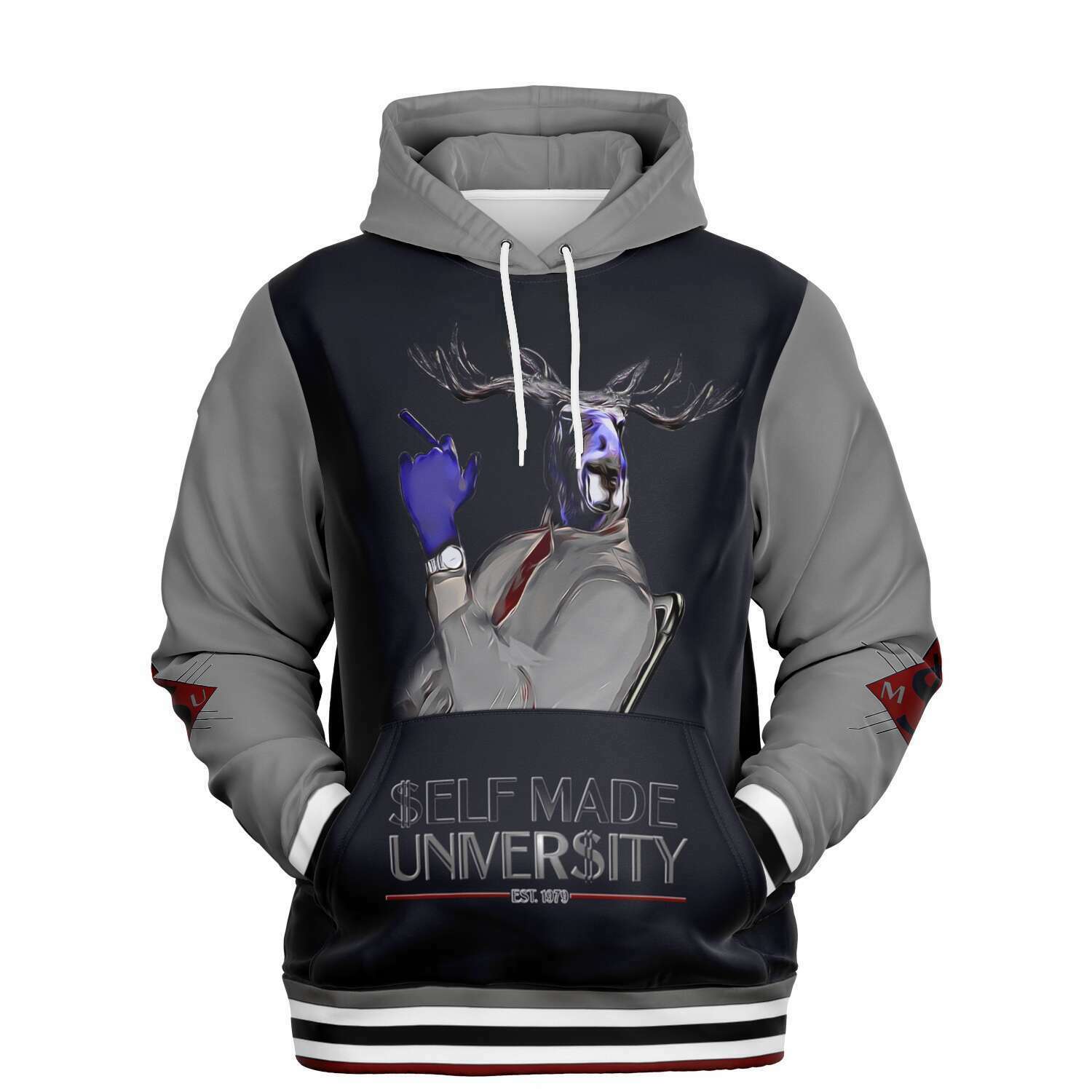 Self Made U Stripe Hoodie