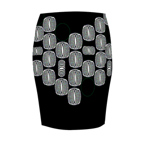 Planted Stretch Pencil Skirt