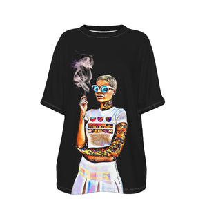 All-Over Print Women's Drop Shoulder T-Shirt