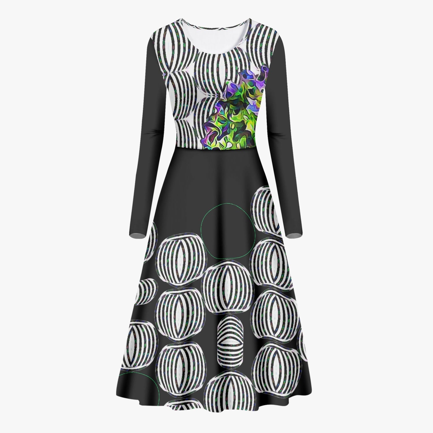 Planted Space Long-Sleeve One-piece Dress