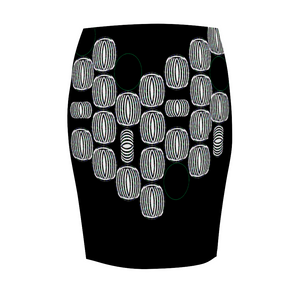 Planted Stretch Pencil Skirt