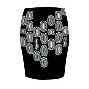 Planted Stretch Pencil Skirt