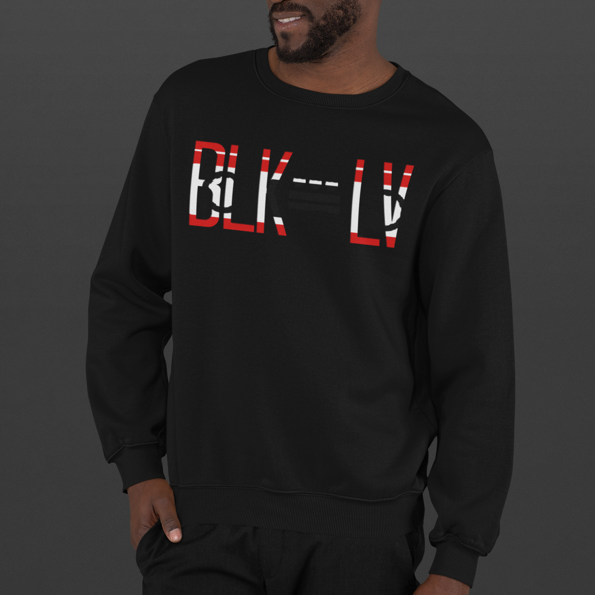 BLK City LV Men's Premium Crew Sweatshirt