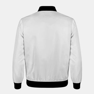 Cassette White Lightweight Bomber Jacket