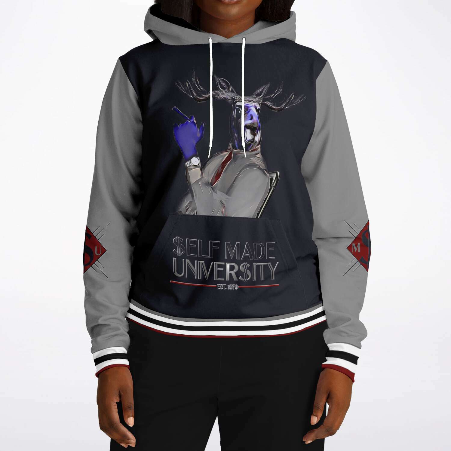 Self Made U Stripe Hoodie