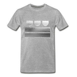 BLK LV Plate Premium Tee - heather gray