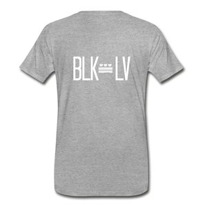 BLK LV Plate Premium Tee - heather gray