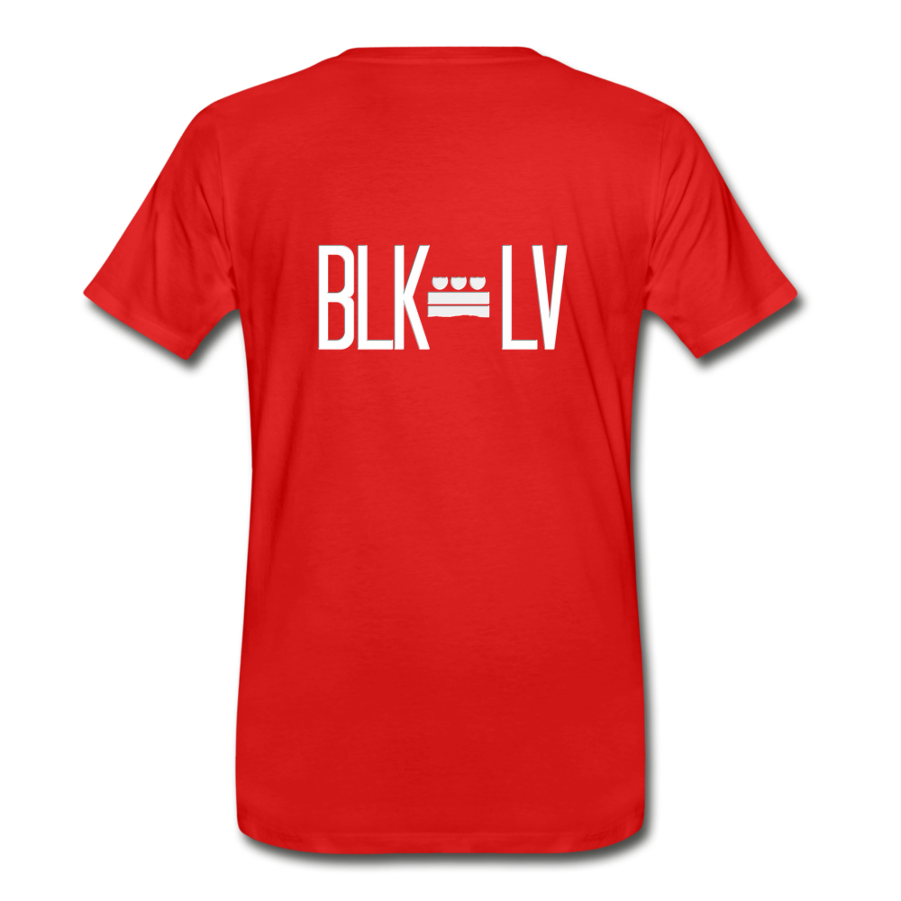 BLK LV Plate Premium Tee - red