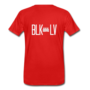 BLK LV Plate Premium Tee - red