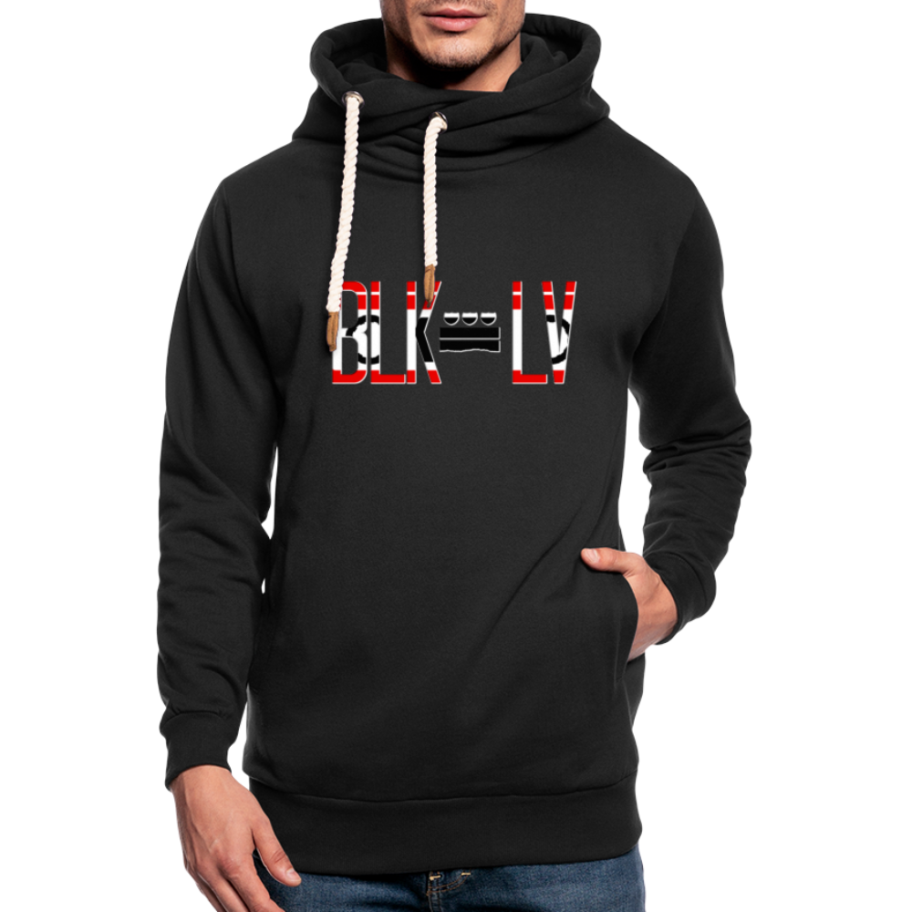 BLK City LV Shawl Collar Hoodie - black