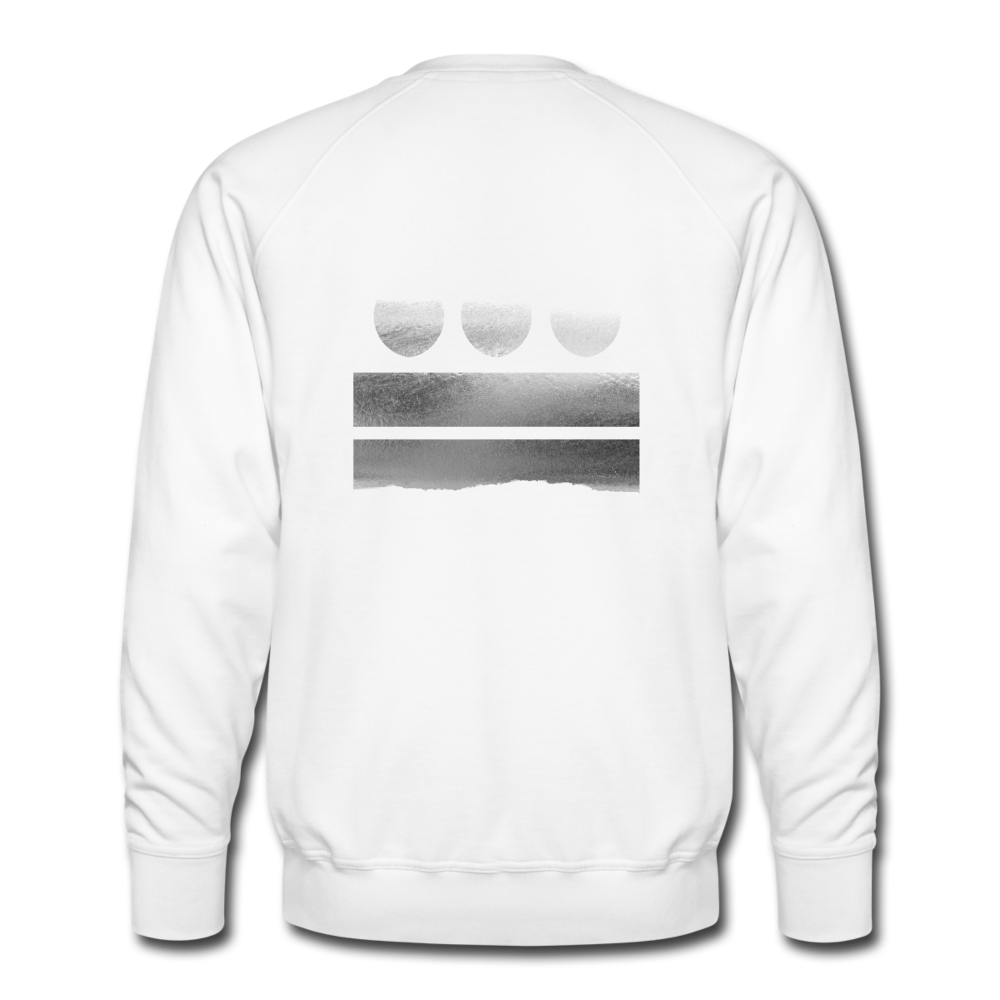 BLK City LV Men's Premium Crew Sweatshirt - white