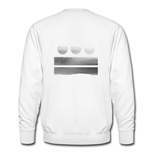 BLK City LV Men's Premium Crew Sweatshirt - white