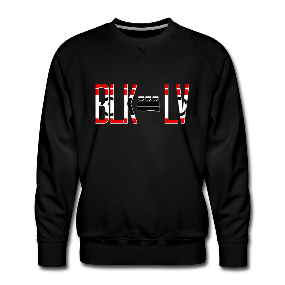 BLK City LV Men's Premium Crew Sweatshirt - black
