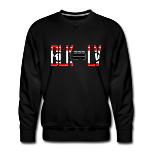 BLK City LV Men's Premium Crew Sweatshirt - black