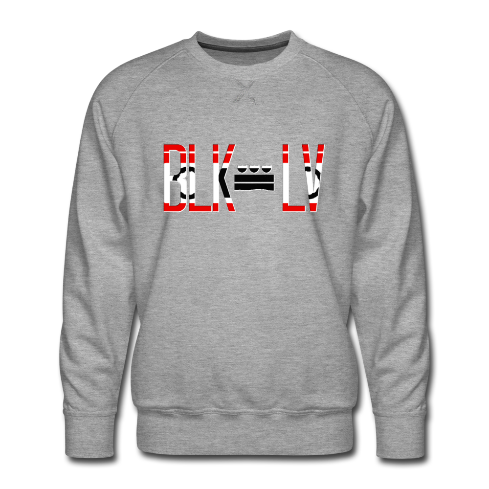 BLK City LV Men's Premium Crew Sweatshirt - heather grey