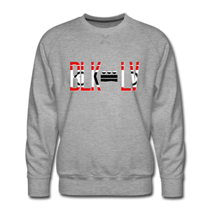 BLK City LV Men's Premium Crew Sweatshirt - heather grey