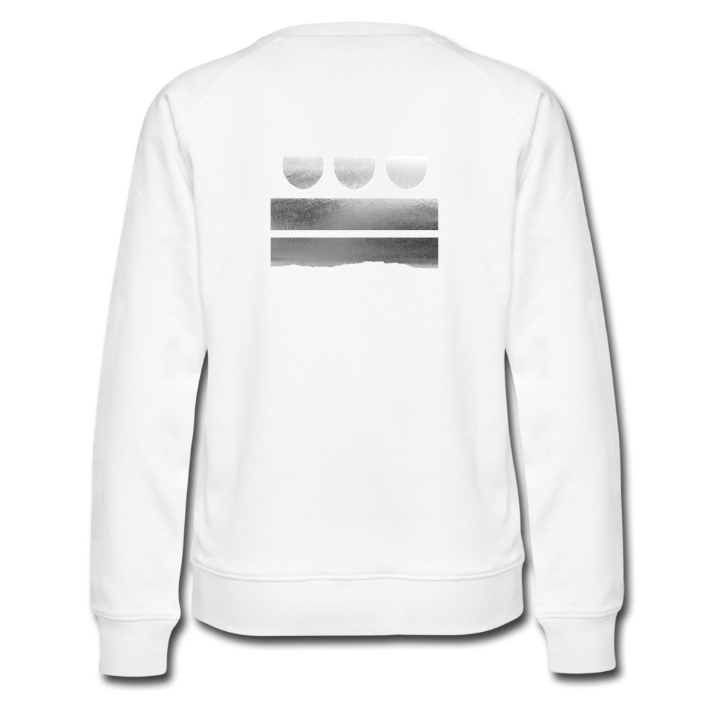 BLK City LV Women’s Premium Crew Sweatshirt - white