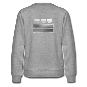 BLK City LV Women’s Premium Crew Sweatshirt - heather grey