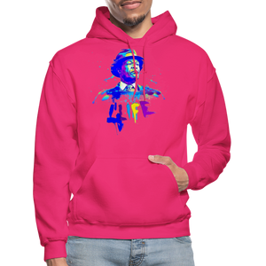 4LiFe Heavy Blend Adult Hoodie - fuchsia