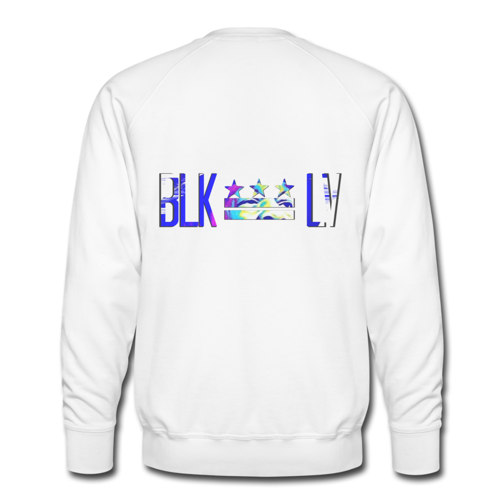 4LiFe Men’s Premium Crew Sweatshirt - white