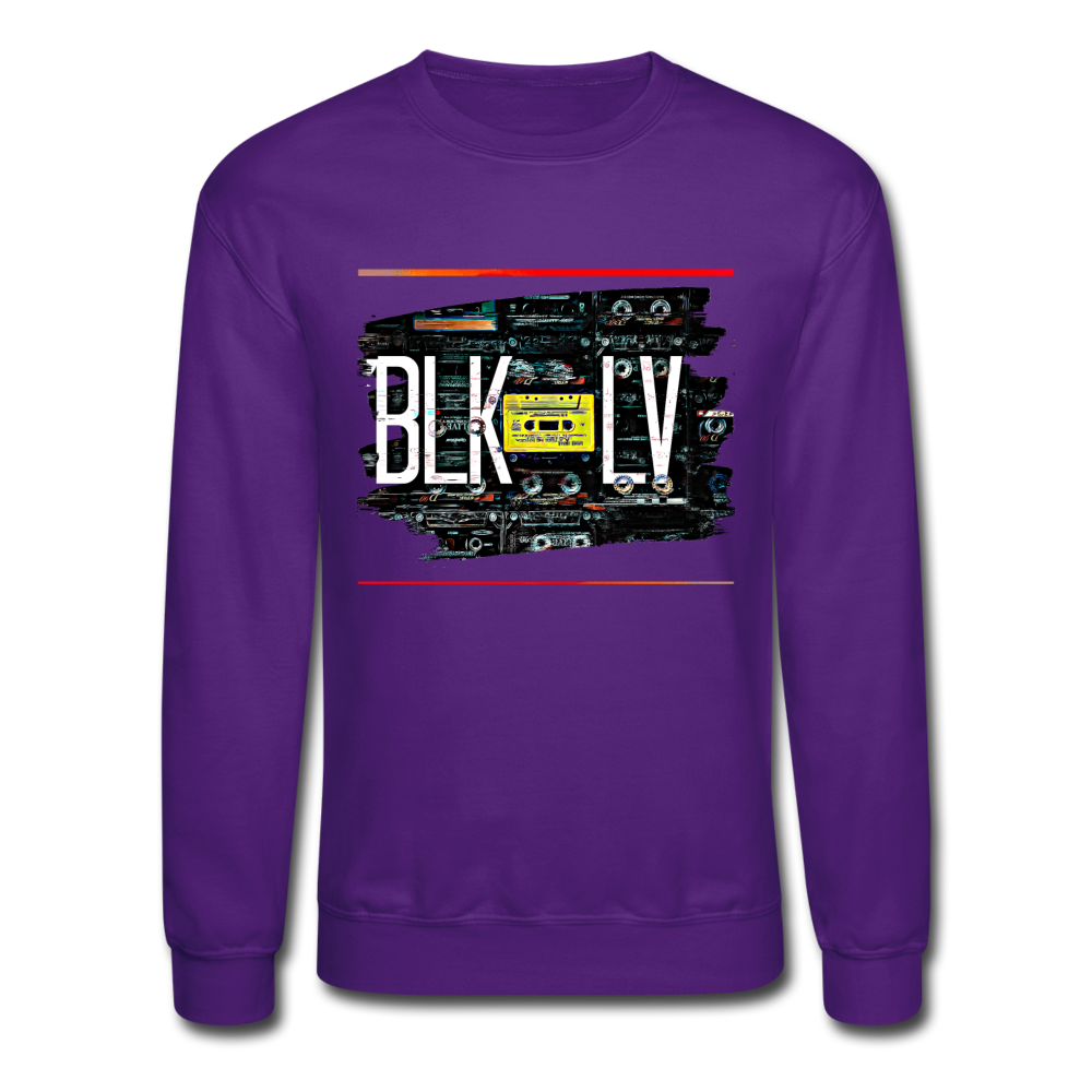 Cassette Crewneck Sweatshirt - purple