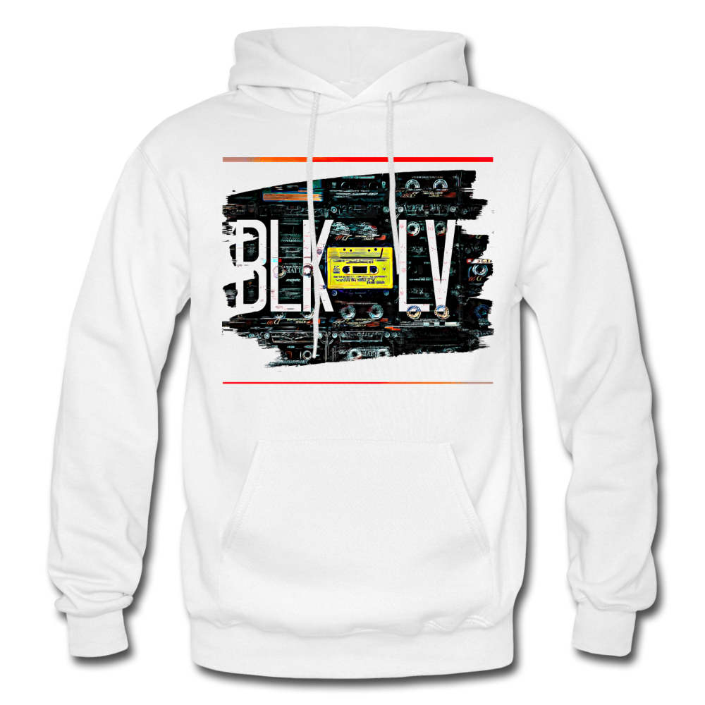 Cassette Unisex Heavy Hoodie - white