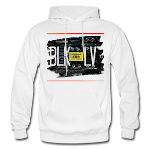 Cassette Unisex Heavy Hoodie - white