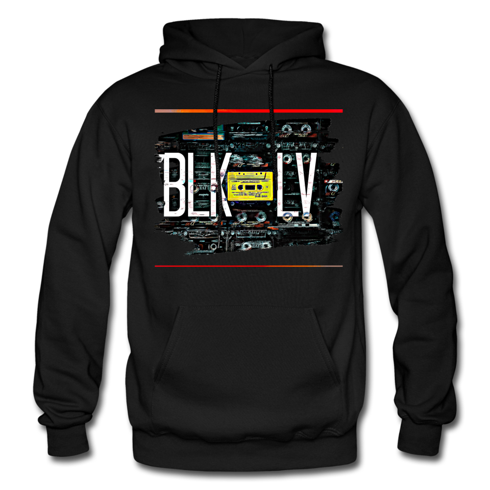 Cassette Unisex Heavy Hoodie - black