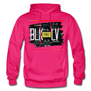 Cassette Unisex Heavy Hoodie - fuchsia