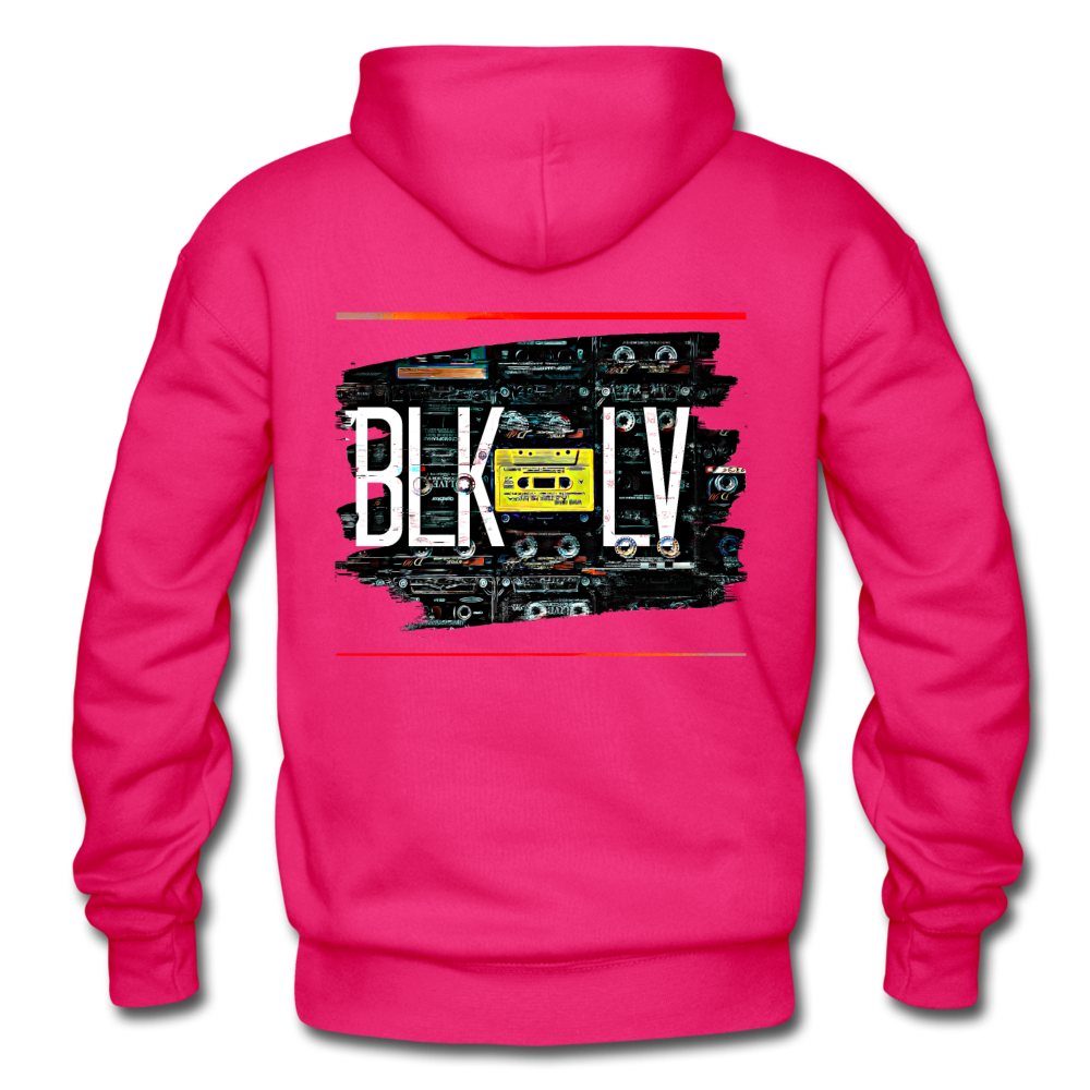 Cassette Unisex Heavy Hoodie - fuchsia