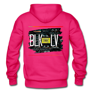 Cassette Unisex Heavy Hoodie - fuchsia