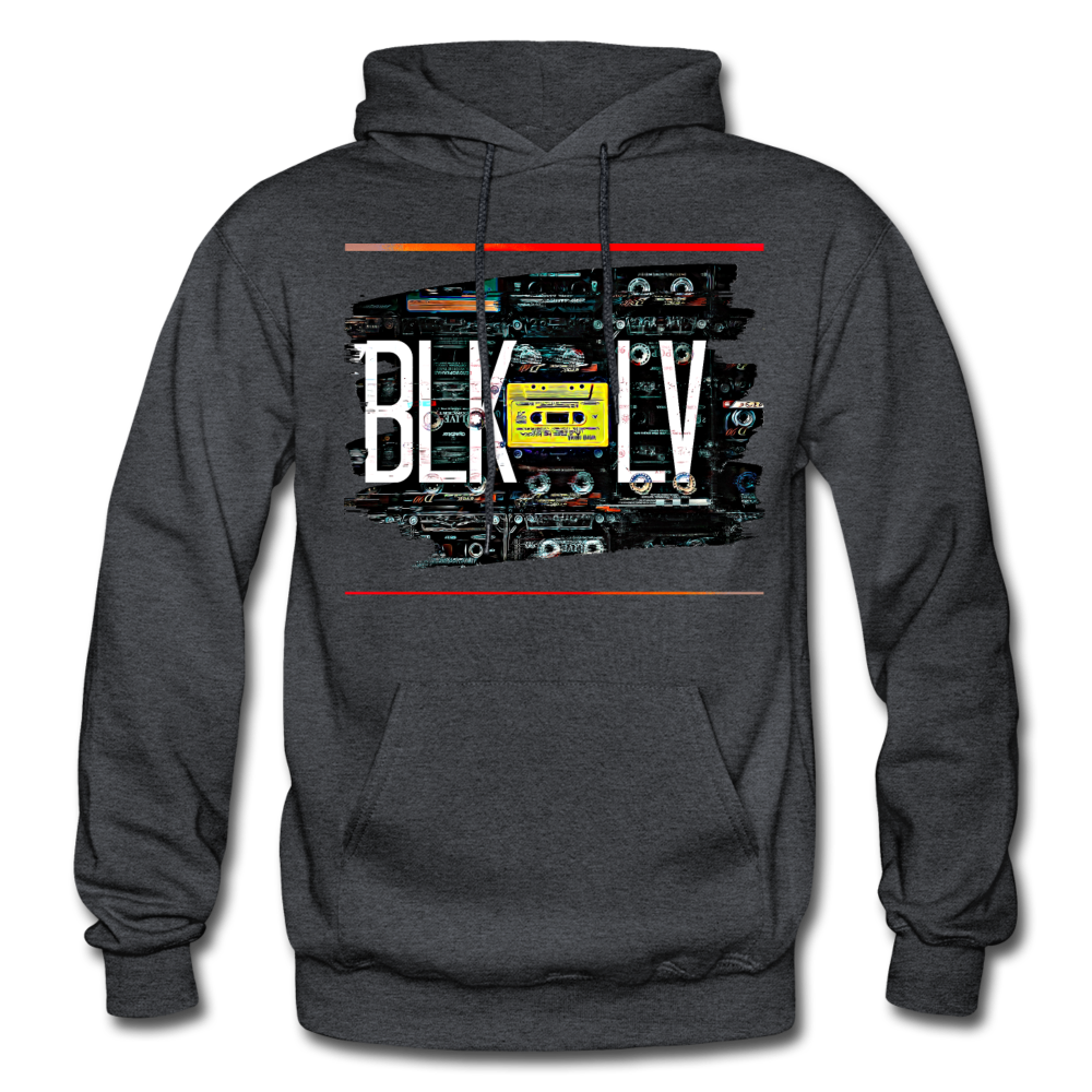 Cassette Unisex Heavy Hoodie - charcoal grey