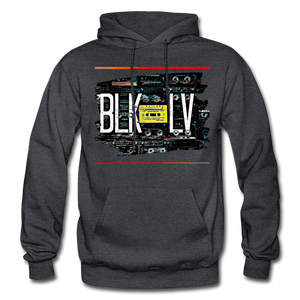 Cassette Unisex Heavy Hoodie - charcoal grey