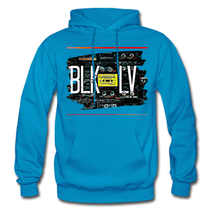 Cassette Unisex Heavy Hoodie - turquoise