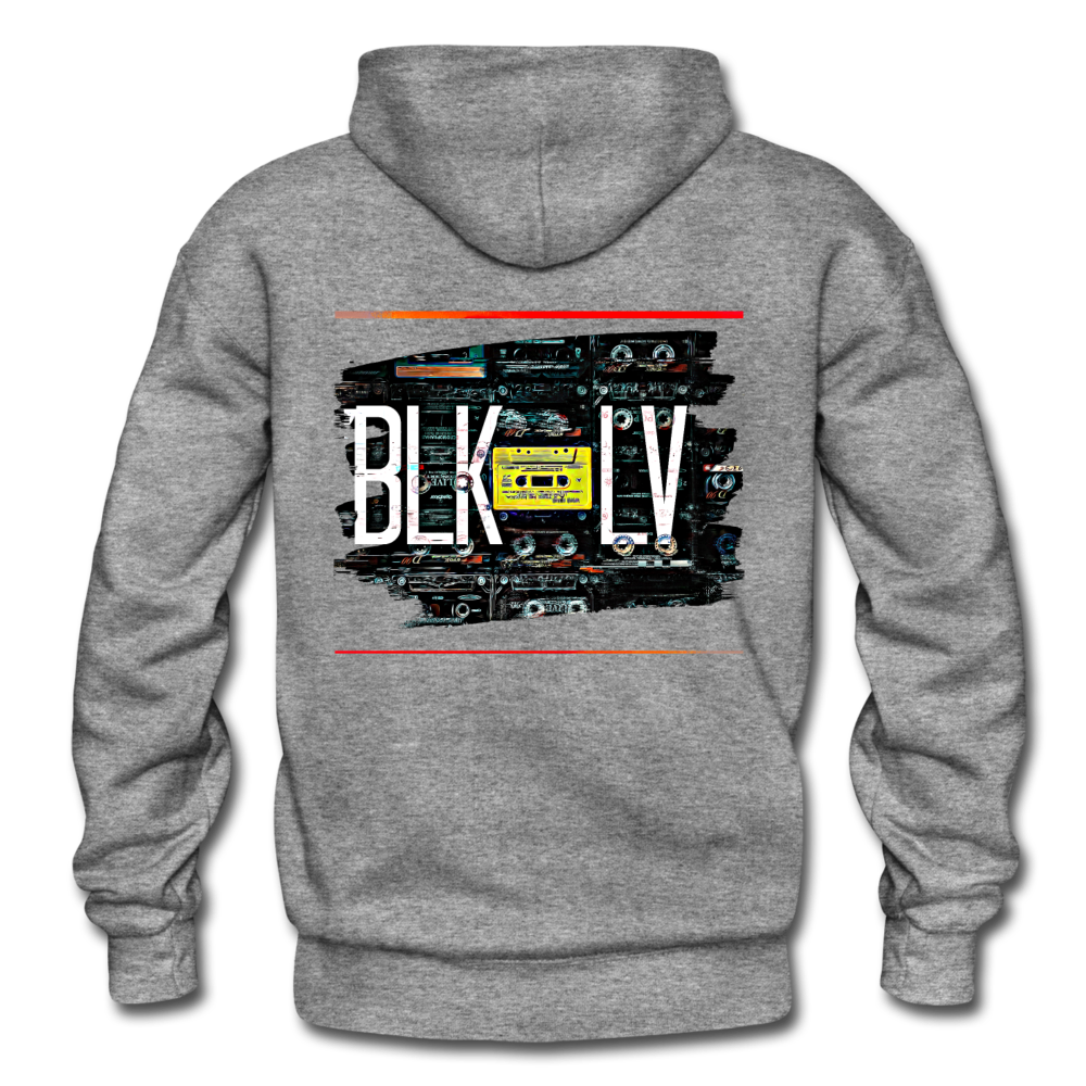 Cassette Unisex Heavy Hoodie - graphite heather