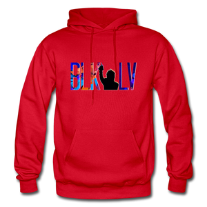 BLK Dove LV Adult Hoodie - red