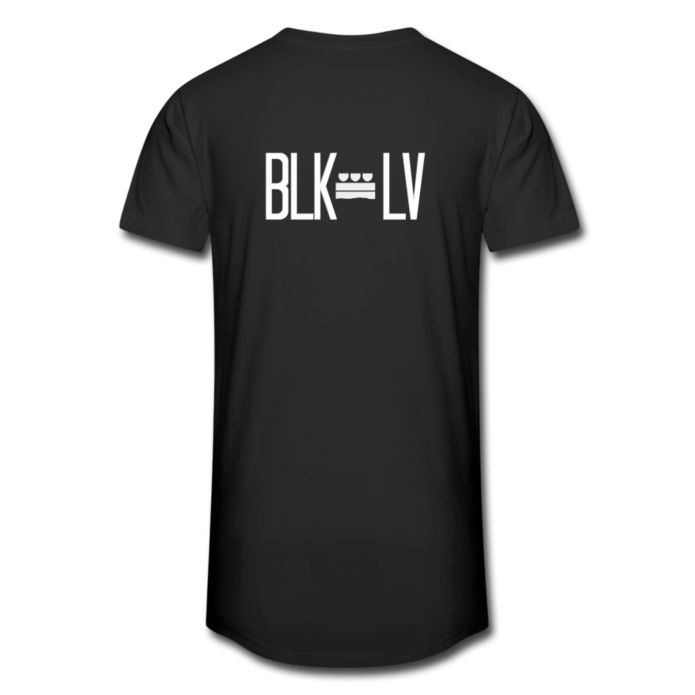 BLK Plate Men’s Long Body Urban Tee - black