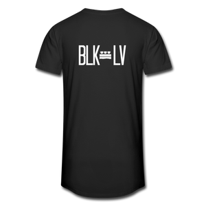 BLK Plate Men’s Long Body Urban Tee - black