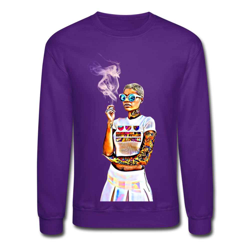 Sydney Crewneck Sweatshirt - purple