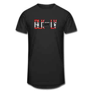 BLK City LV Men’s Long Body Urban Tee - black