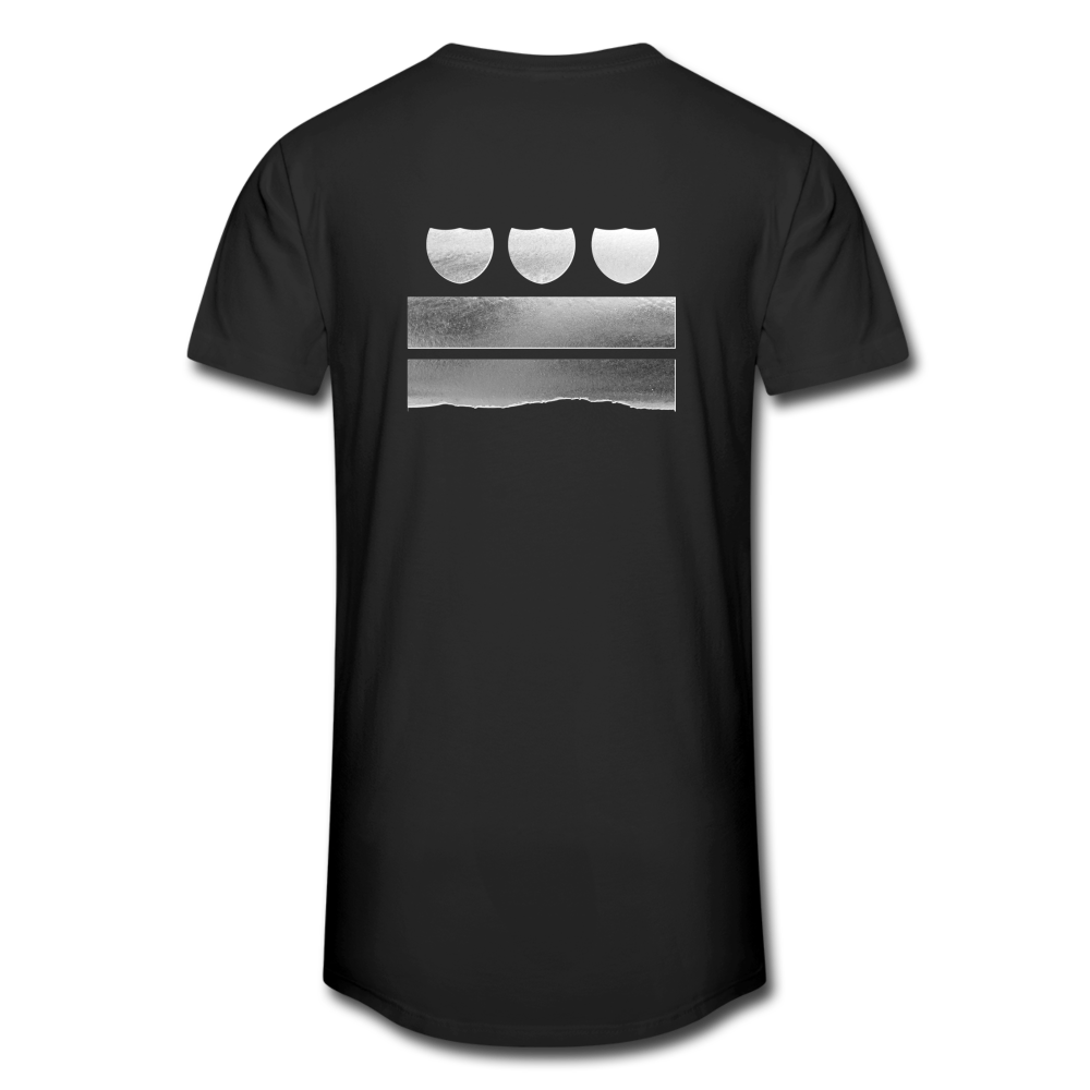 BLK City LV Men’s Long Body Urban Tee - black