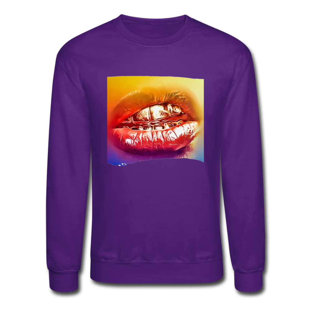 Yeah Crewneck Sweatshirt - purple