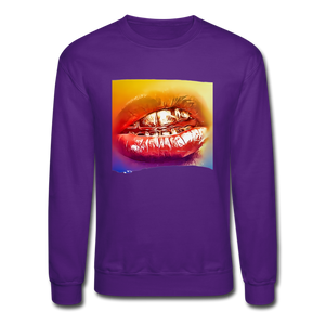 Yeah Crewneck Sweatshirt - purple