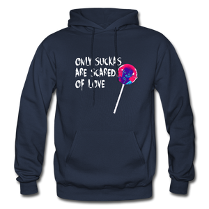 Only Suckas Heavy Blend Adult Hoodie - navy