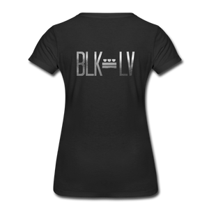 BLK LV DC Plate Women’s Premium Tee - black