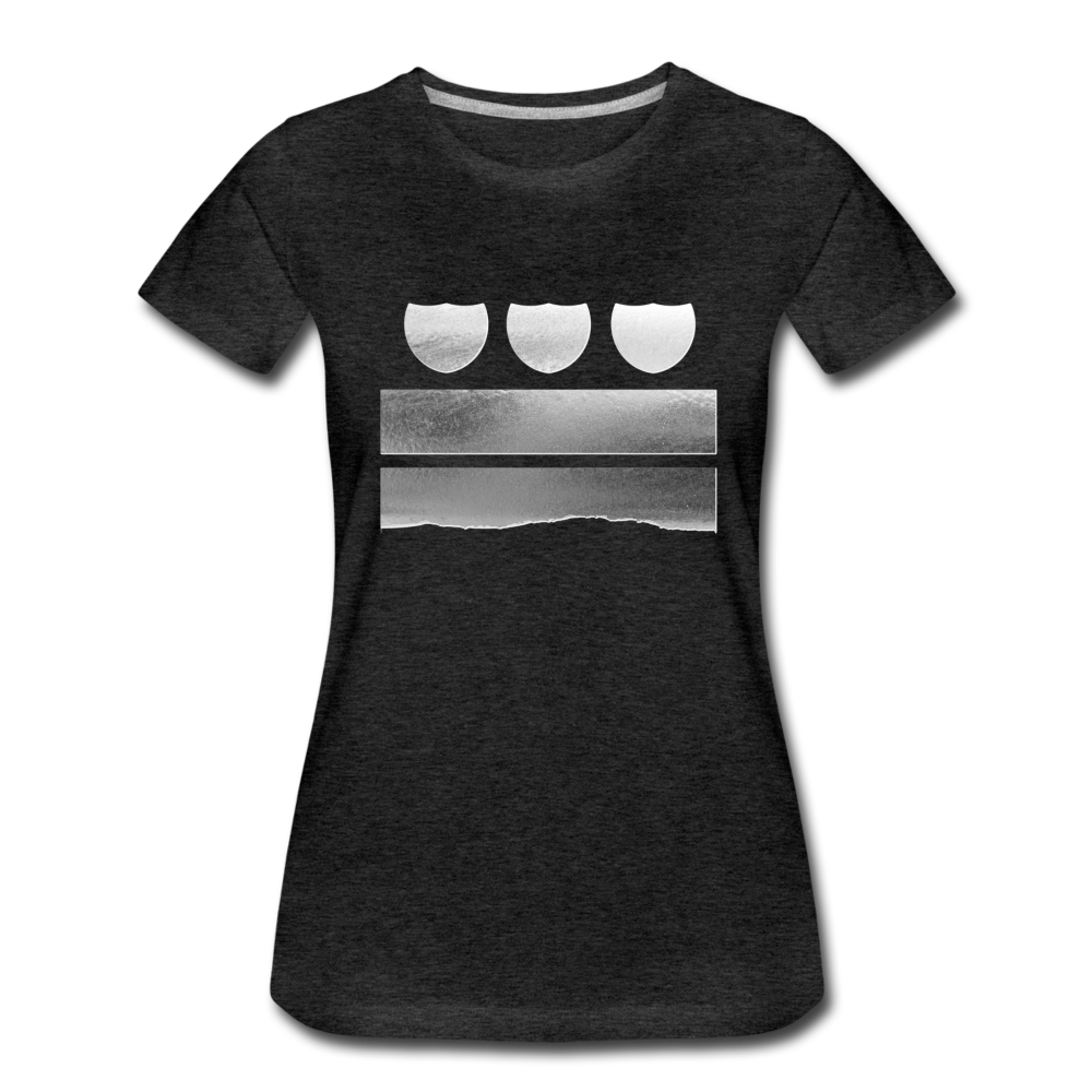 BLK LV DC Plate Women’s Premium Tee - charcoal grey