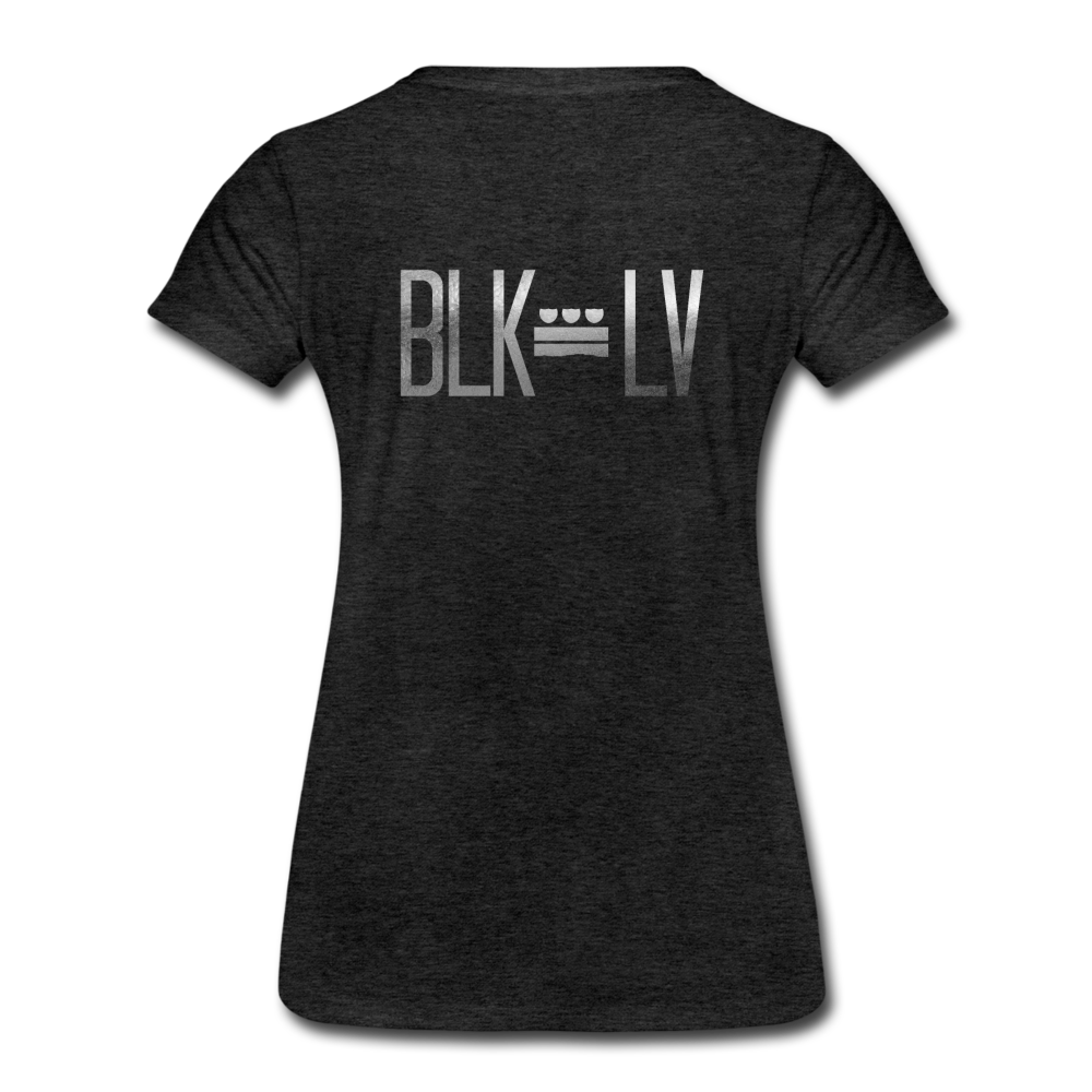 BLK LV DC Plate Women’s Premium Tee - charcoal grey