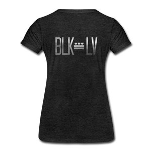 BLK LV DC Plate Women’s Premium Tee - charcoal grey